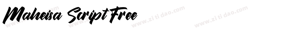 Maheisa Script Free字体转换